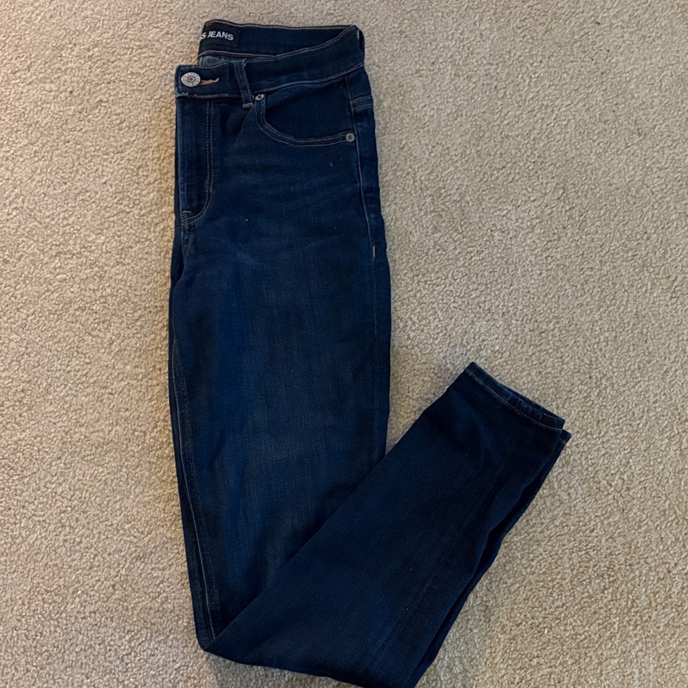 Express Navy Skinny Jeans